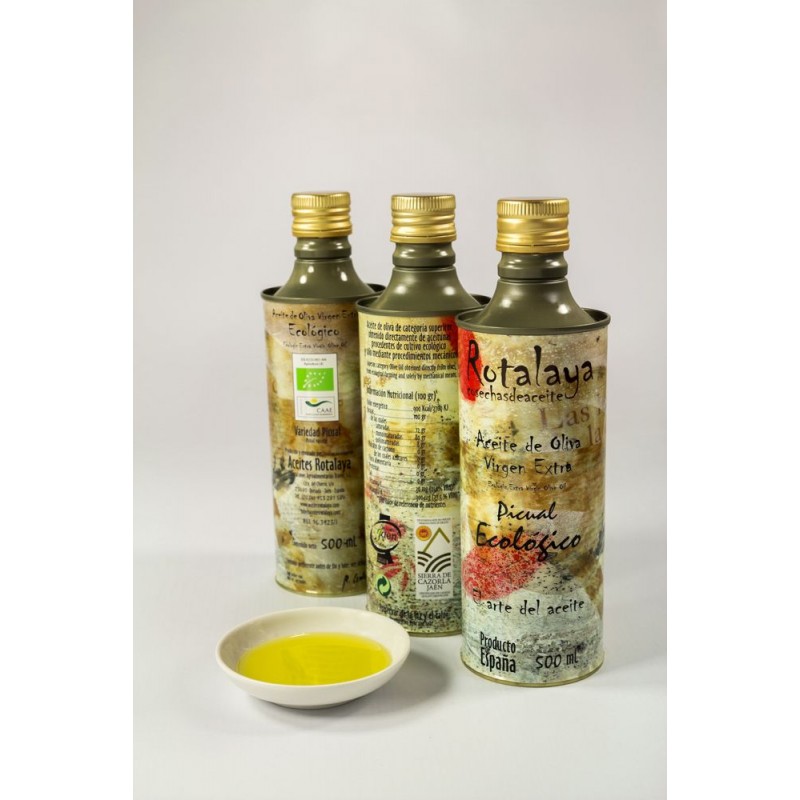 Muestra de Aceite de Oliva Virgen Extra ECOLÓGICO Picual con D.O. Sierra de Cazorla Muestra de Aceite de Oliva Virgen Extra ECOLÓGICO Picual con D.O. Sierra de Cazorla
