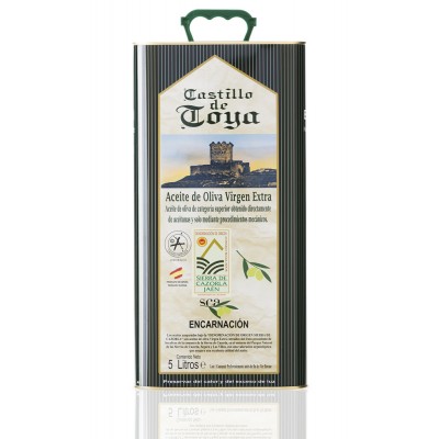 Aceite de Oliva Virgen Extra Picual D.O. Sierra de Cazorla Lata 5 l Castillo de Toya