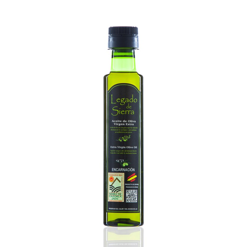Caja con 24 botellas de Aceite de Oliva Virgen Extra Picual D.O. Sierra de Cazorla - Botella PET 250 ml Legado de Sierra Caja con 24 botellas de Aceite de Oliva Virgen Extra Picual D.O. Sierra de Cazorla - Botella PET 250 ml Legado de Sierra