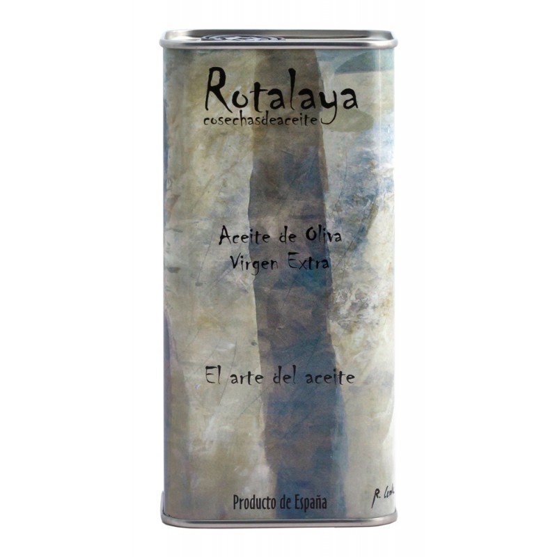 Lata de 500 ml Aceite de Oliva Virgen Extra variedad Cornicabra de cosecha temprana Rotalaya 500 ml Lata de 500 ml Aceite de Oliva Virgen Extra variedad Cornicabra de cosecha temprana Rotalaya 500 ml