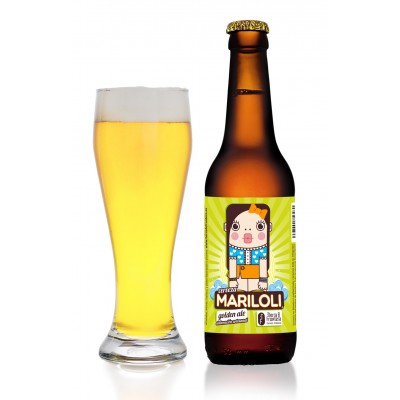Cerveza Artesanal Mariloli (Estilo Golden Ale) 33 cl Rubia