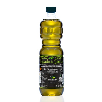 Caja con 12 botellas de 1 l de Aceite de Oliva Virgen Extra Picual D.O. Sierra de Cazorla
