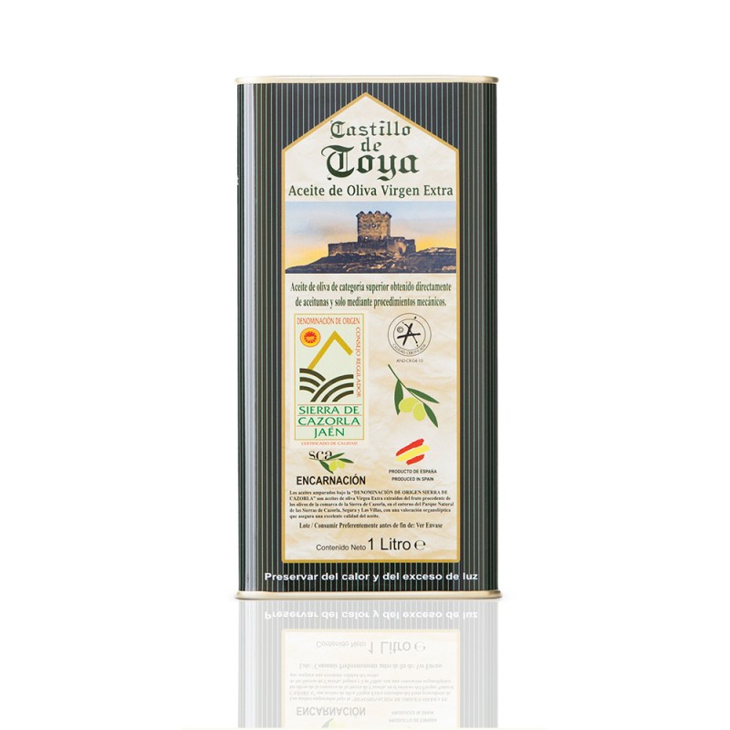 Lata de 1 l de AOVE variedad Royal D.O. Sierra de Cazorla Lata de 1 l de AOVE variedad Royal D.O. Sierra de Cazorla