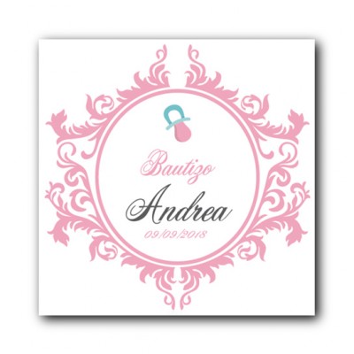 Etiqueta personalizada para Bautizo
