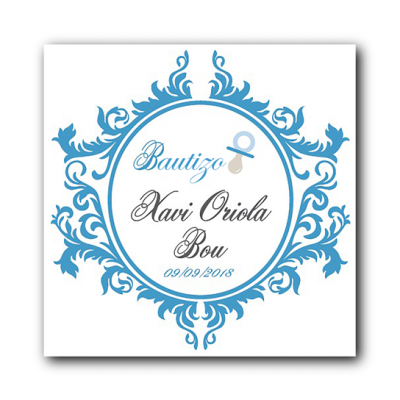 Etiqueta personalizada para Bautizo