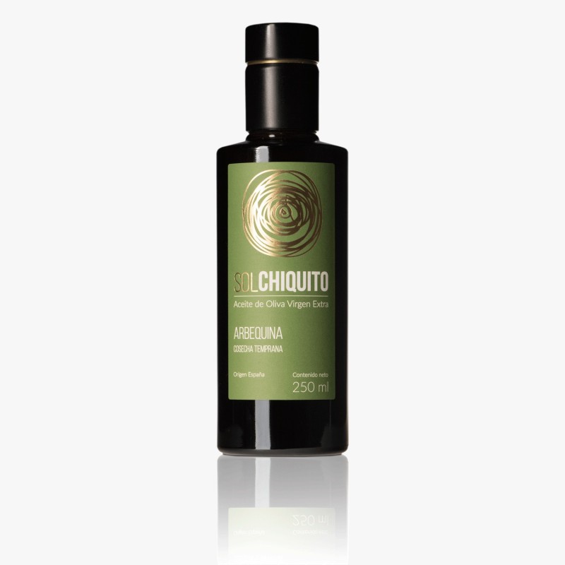 Aceite de Oliva Virgen Extra Arbequino de Cosecha Temprana 250 ml Sol Chiquito Aceite de Oliva Virgen Extra Arbequino de Cosecha Temprana 250 ml Sol Chiquito