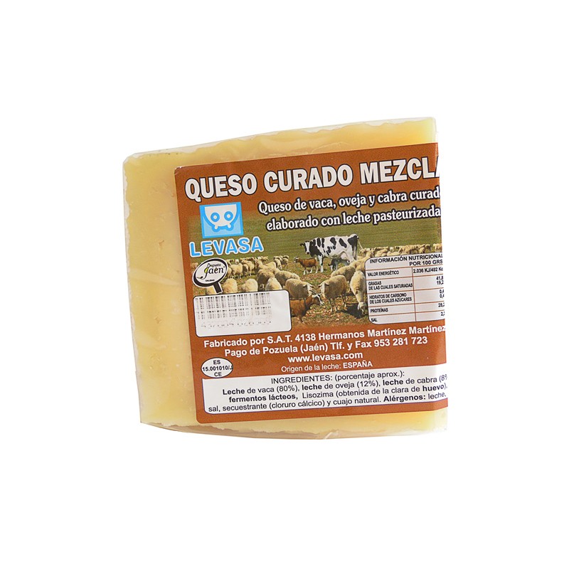 Cuña de Queso curado mezcla 300-350 g Levasa Cuña de Queso curado mezcla 300-350 g Levasa