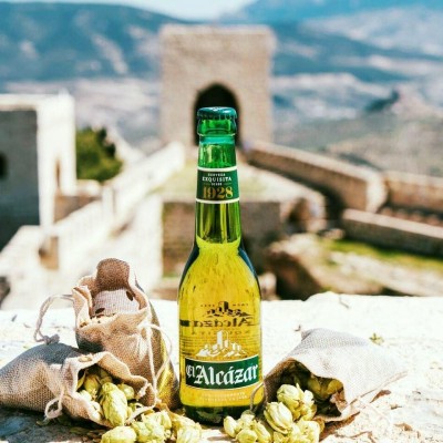 Cerveza rubia de Jaén El Alcázar 33 cl