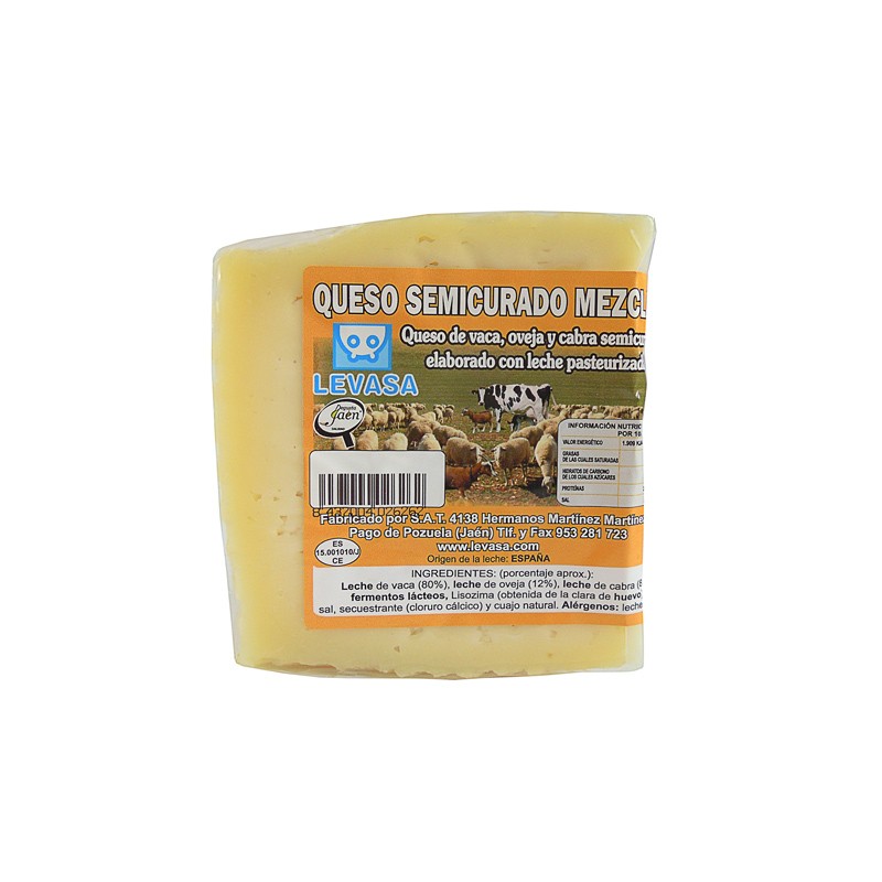 Queso semicurado mezcla Levasa 100% natural Queso semicurado mezcla Levasa 100% natural