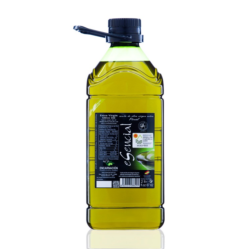 Garrafa de 2 litros de AOVE eSencial Verde Temprano, variedad Picual D.O. Sierra de Cazorla (Jaén) Garrafa de 2 litros de AOVE eSencial Verde Temprano, variedad Picual D.O. Sierra de Cazorla (Jaén)