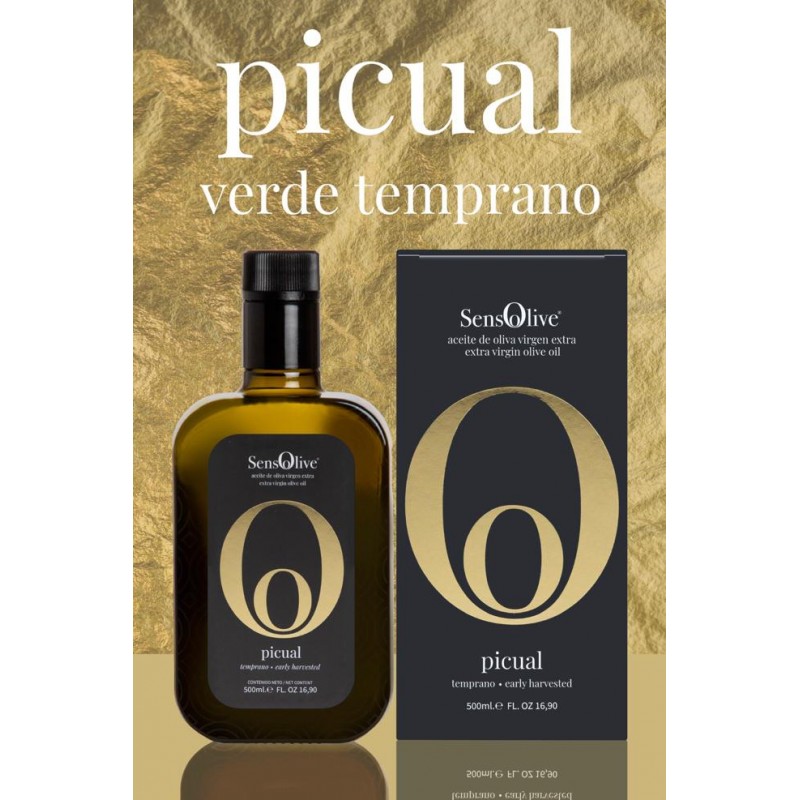 AOVE Picual verde temprano D.O. Sierra de Cazorla 500 ml SENSOLIVE AOVE Picual verde temprano D.O. Sierra de Cazorla 500 ml SENSOLIVE