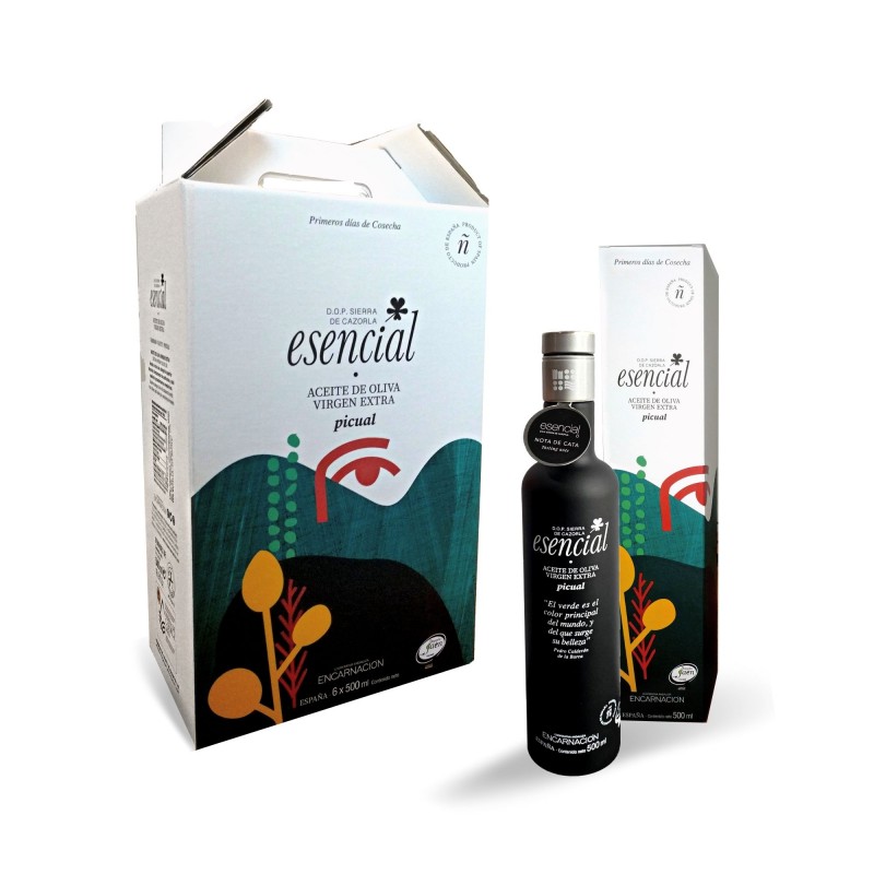 Pack de 6 Estuches de AOVE Esencial Serie Limitada 500 ml con D.O.P. Sierra de Cazorla