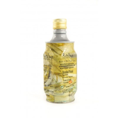 Lata de 500 ml Aceite de Oliva Virgen Extra con D.O. Sierra de Cazorla, variedad Picual de cosecha temprana Rotalaya