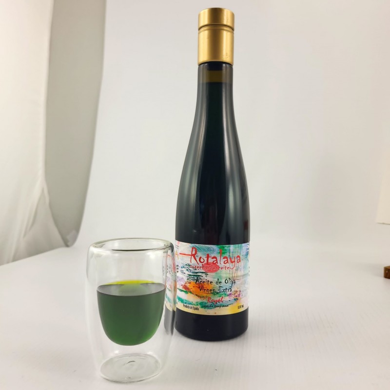 AOVE D.O. Royal verde temprano Rotalaya nueva botella de cristal 500 ml AOVE D.O. Royal verde temprano Rotalaya nueva botella de cristal 500 ml