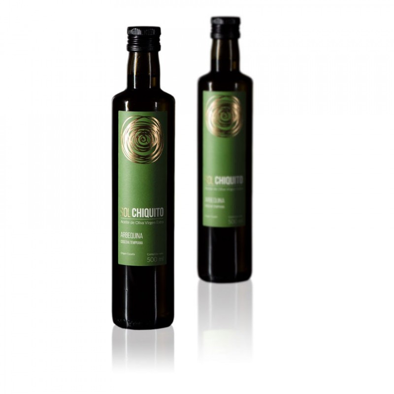 Aceite de Oliva Virgen Extra Arbequino de Cosecha Temprana 500 ml Sol Chiquito Aceite de Oliva Virgen Extra Arbequino de Cosecha Temprana 500 ml Sol Chiquito