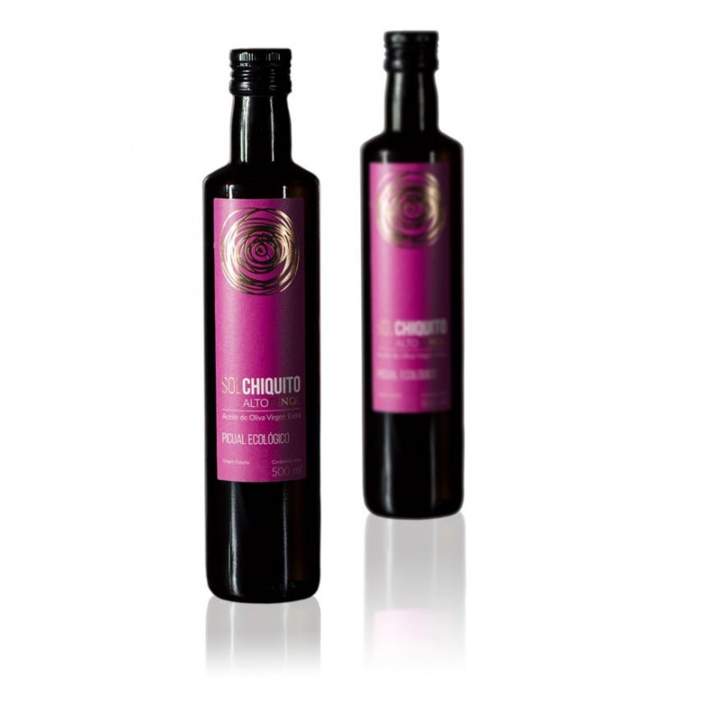 Aceite de Oliva Virgen Extra Ecológico, con alto fenol, de Cosecha Temprana 500 ml Sol Chiquito Aceite de Oliva Virgen Extra Ecológico, con alto fenol, de Cosecha Temprana 500 ml Sol Chiquito