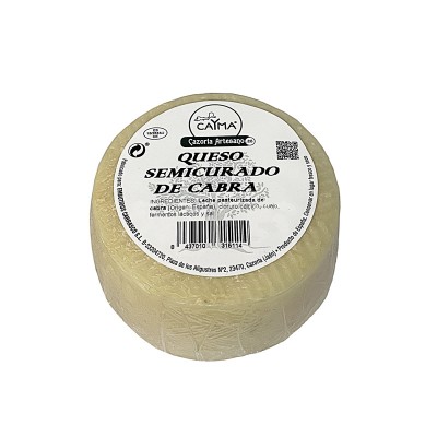 Queso mini semicurado puro de Cabra CAYMA 400 g 100% artesanal