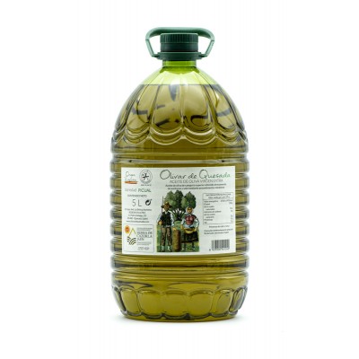 Caja de 3 garrafas de Aceite de Oliva Virgen Extra Picual D.O. Sierra de Cazorla Garrafa PET 5 l - Olivar de Quesada