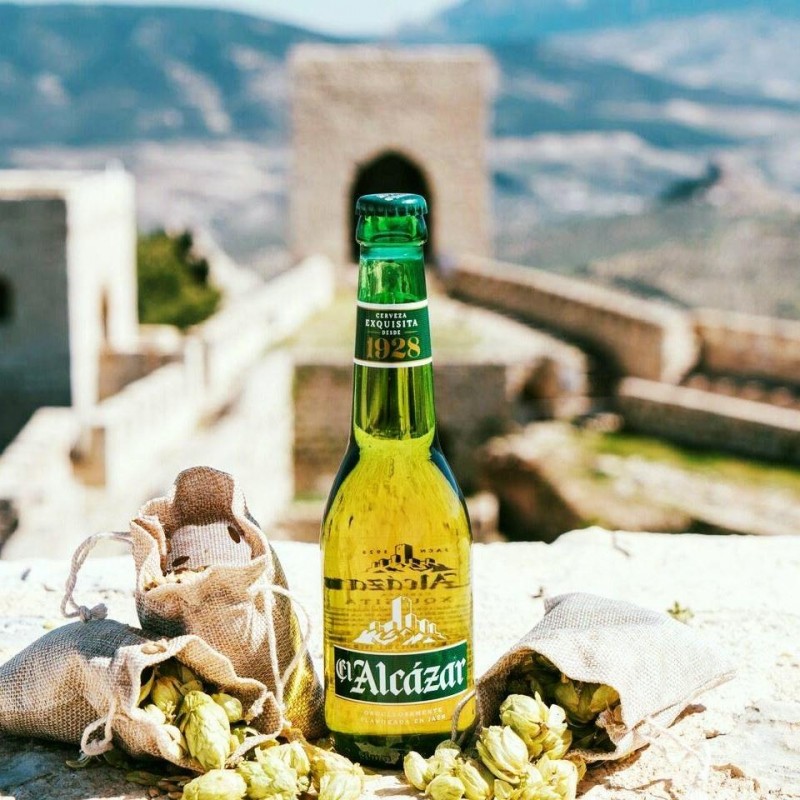 Cerveza rubia de Jaén El Alcázar 33 cl Cerveza rubia de Jaén El Alcázar 33 cl