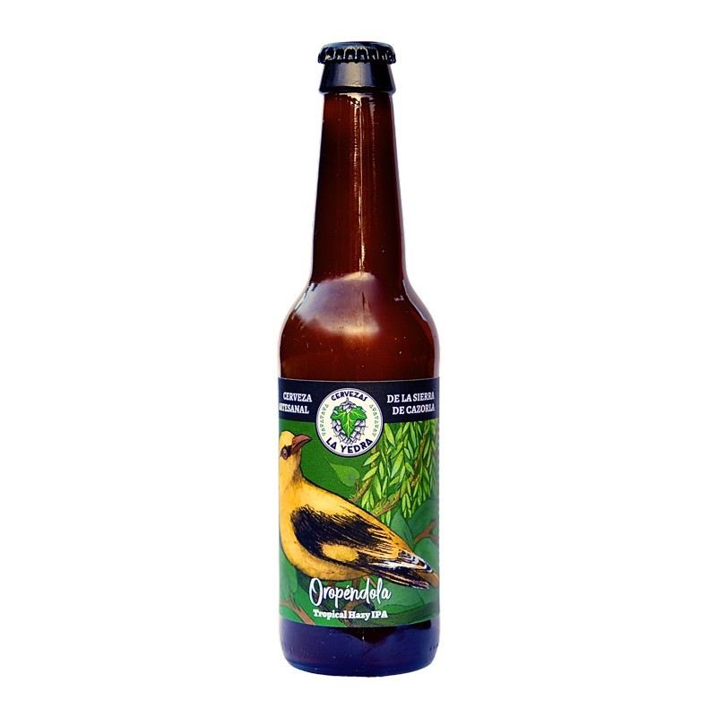 Cerveza Artesanal de la Sierra de Cazorla variedad Oropéndola (estilo Tropical Hazy IPA) 33 cl Cerveza Artesanal de la Sierra de Cazorla variedad Oropéndola (estilo Tropical Hazy IPA) 33 cl