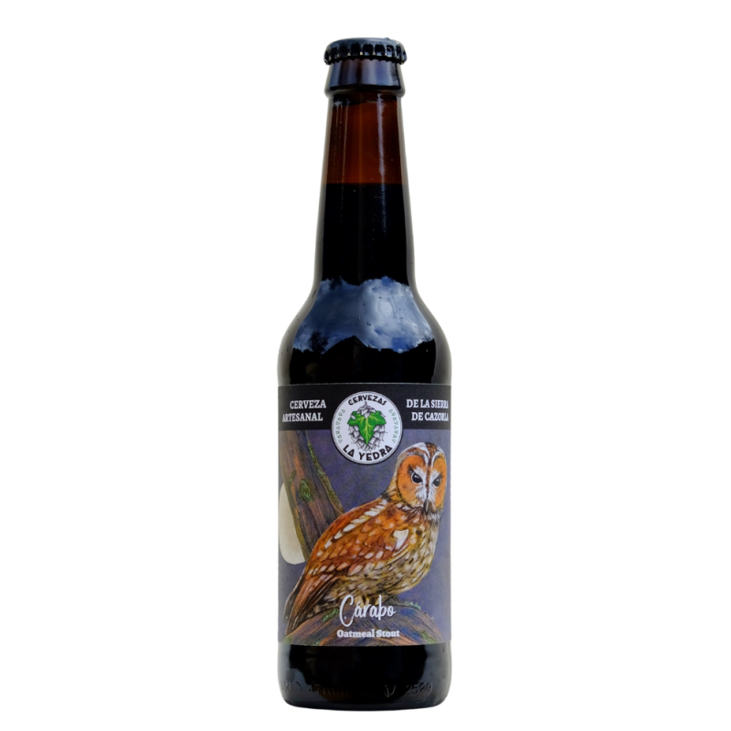 Cerveza Artesanal de la Sierra de Cazorla variedad Cárabo (Oatmeal Stout) 33 cl Cerveza Artesanal de la Sierra de Cazorla variedad Cárabo (Oatmeal Stout) 33 cl