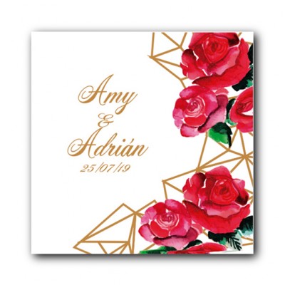 Etiqueta personalizada para detalles de boda, comunión, bautizo...
