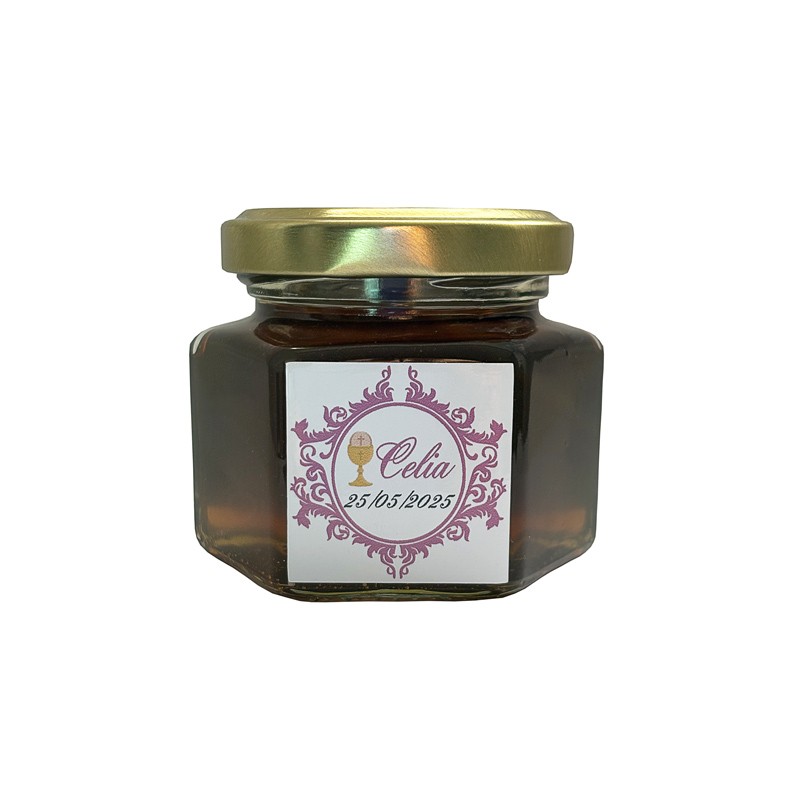 Miel Pura Artesanal de Flores 125 g con Pegatina Personalizada para detalles de boda, comunión, bautizo... Miel Pura Artesanal de Flores 125 g con Pegatina Personalizada para detalles de boda, comunión, bautizo...