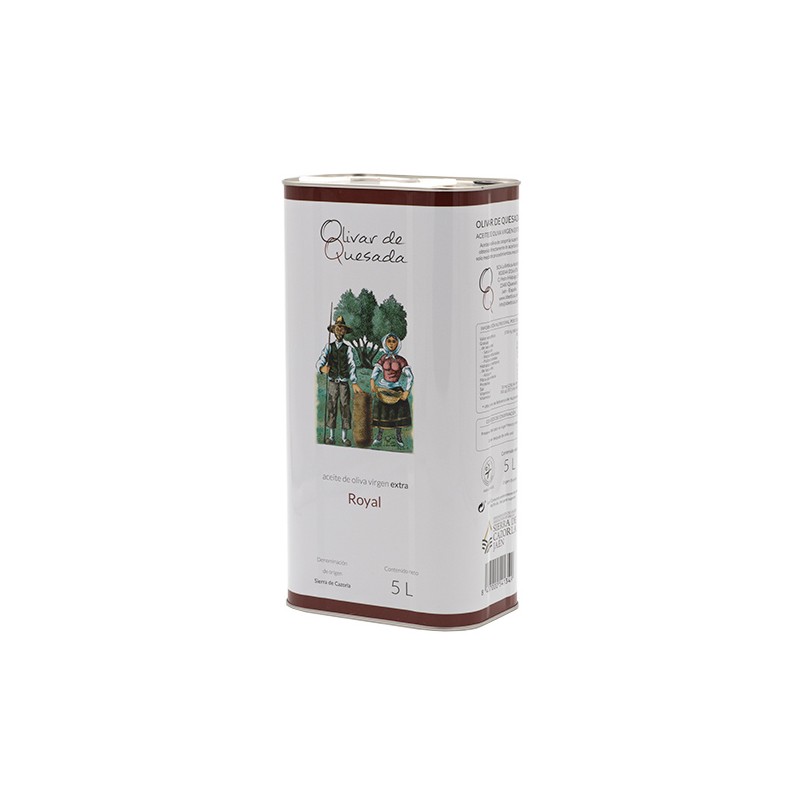Caja de 3 latas de 5 l Aceite de Oliva Virgen Extra Royal D.O. Sierra de Cazorla - Olivar de Quesada Caja de 3 latas de 5 l Aceite de Oliva Virgen Extra Royal D.O. Sierra de Cazorla - Olivar de Quesada