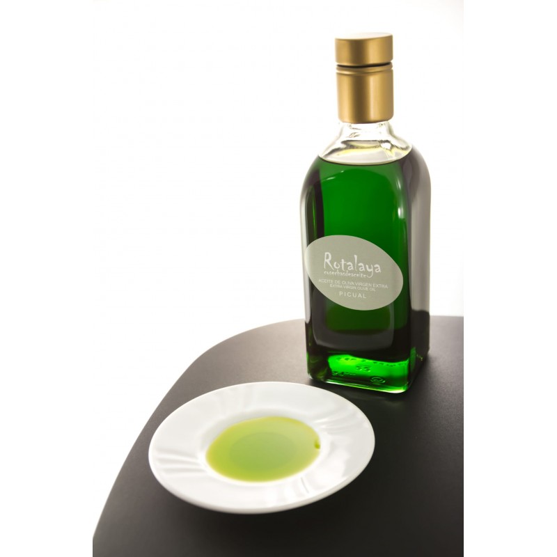 Botella de 500 ml Aceite de Oliva Virgen Extra variedad Picual de cosecha temprana (Rotalaya)