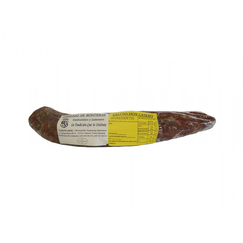 Salchichón Casero Embutidos y Jamones Condado de Montemar 350 g Salchichón Casero Embutidos y Jamones Condado de Montemar 350 g